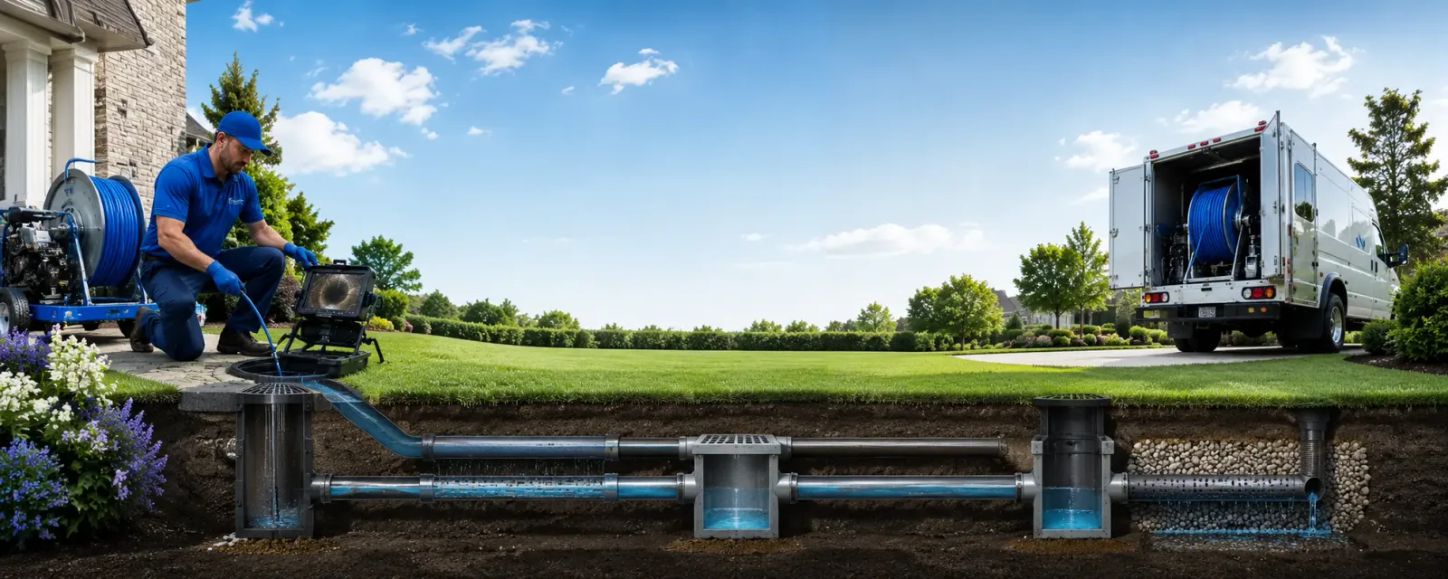 Outdoor drain cleaning information for Ridley Park, PA